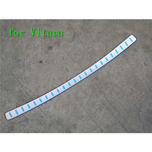 Stainless Steel rear styling Rear Bumper Protector Sill Trunk Rear guard Tread Plate Car styling For Suzuki Vitara 2015-2019