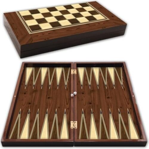 Star Cafe Backgammon Walnut Big size