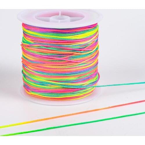 100 Meters/Lot 0.8mm Cotton Cord Nylon Thread String Rope Beads DIY Weave Bracelet Necklace Jewelry Making Supplies Accessories