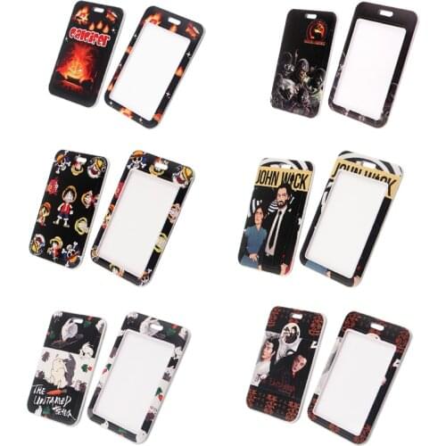 20pcs/lot BH1325 Blinghero Cartoon ID Card Holder Name Anime Credit Card Holder Neck Strap Card ID Holders Identity Badge