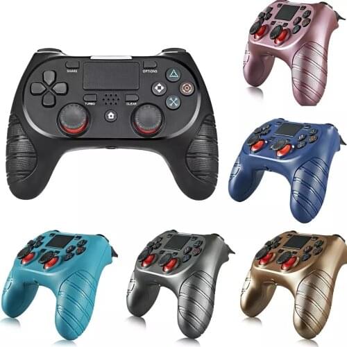 3.5mm Audio Jack LED Wireless Bluetooth Game Controller Gamepad Touchpad 6 Axis Joystick for Dualshock 4 PS4 Slim Pro Console PC
