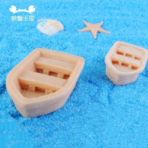 3pcs Assault Ship Model Sand Table Accessories Boat Resin DIY Handmade Toys for Children