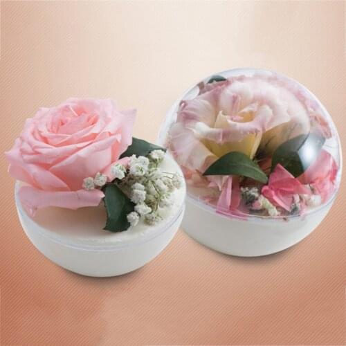 5pcs Clear Plastic Ball Hollow Sphere Craft Christmas Baubles Wedding Decor