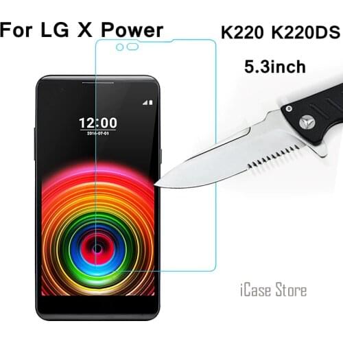 9H 0.26mm Premium Real Tempered Glass Film For LG X Power K220 K220DS 5.3 inch Explosion proof Protective Screen Film Glass Sklo