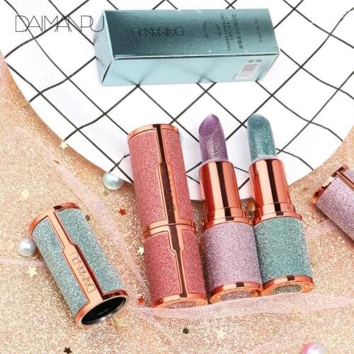 Glitter Star Lipstick Nourishing Moisturizer Sparkling Long Jelly Lasting Makeup Lipstick Makeup Lipstick Cosmetic Waterpro E8D0