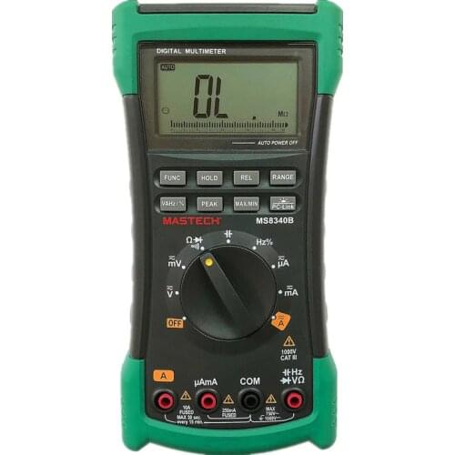 MS8340B High Quality Auto Range True-RMS Digital Multimeter DMM Capacitance&Frequency Test&USB Interface Meter Testers