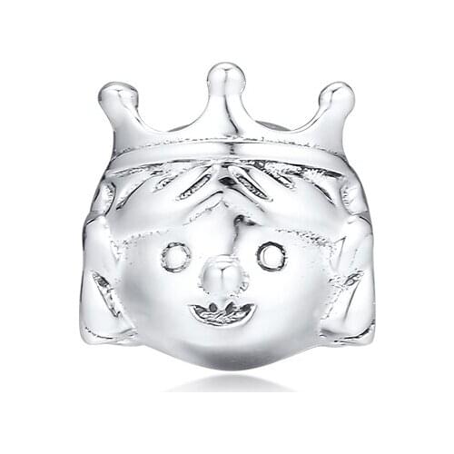 DIY Fits Pandora Bracelets Precious Princess Charms 100% 925 Sterling Silver Beads Free Shipping