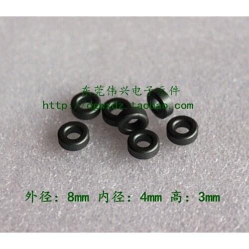 Ferrite Magnetic Ring Anti-interference Small Magnetic Ring 8*4*3 Inductor Wire Magnetic Ring Ferrite Core Black