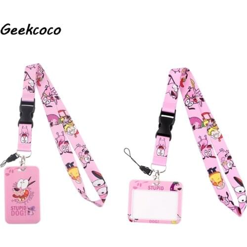 J2677 Cartoon Funny Dog Diy Lanyard Mobile Phone Key Card Identification Straps USB Badges Holder Hanging For Kids