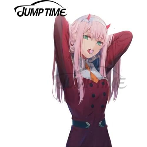 JumpTime 13 x 6.5cm For Anime Girl Sexy Girl School Motorcycle Car Bumper Window Stickers DIY Sticker Waterproof 3D Anime Decal