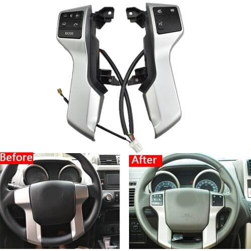 Steering Wheel Switch Control Button Assy For T oyota Land Cruiser Prado Bluetooth Steering Wheel Control