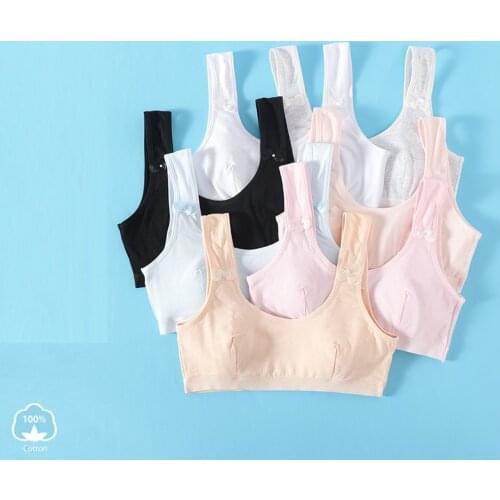 3pc/lot new arrived Free Shipping Wrap bust cotton candy Vest young Girls students teenagers Underwear children