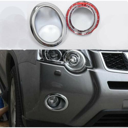 Fit For Nissan X-TRAIL 2012-2013 ABS Chrome Front Fog Light Lamp Frame Cover Trim