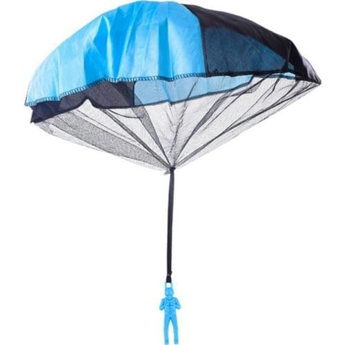 Durable Safe Parachute Kids Hand Throw Parachute Toy Free Toss It Up and Watch Landing Assorted Colors