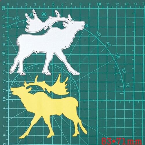 Christmas Deer/Long Elk Antlers Metal Cutting Dies For Stamp Scrapbooking Stencils DIY Paper Album Card Decor Embossing 2020 New