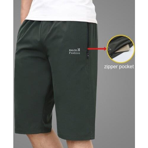 Ymwmhu 2020 New Summer Thin Shorts Men Casual Style Short Men Pants Fitness Man Solid Shorts Zipper Pocket Mens Clothing