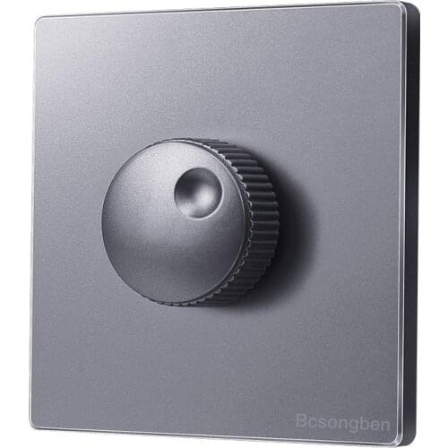 Dimmer light switch adjust lighting control wall button dimmer switch Silver gray Nordic simple style AC 220V J2-TS