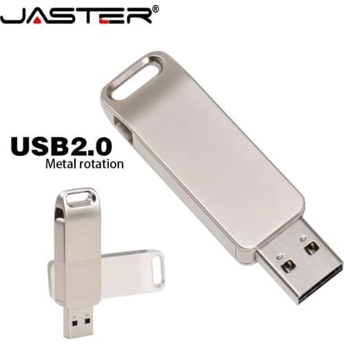 JASTER usb flash USB 2.0 Metal pendrive personalizado memoria usb 004GB 008GB 016GB 032GB 064GB 128GB usb flash drive cute