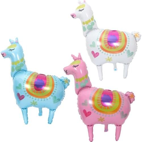 Alpaca balloon children cartoon animal toy pinata festival birthday party wedding decoration aluminum foil balloon