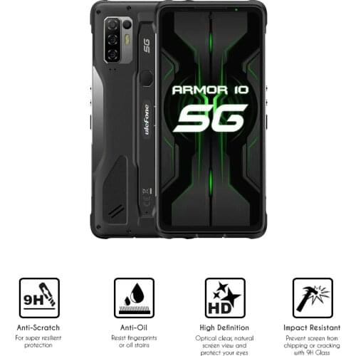 Smartphone tempered glass Protector for Ulefone Armor 10 (5G) 6.67"
