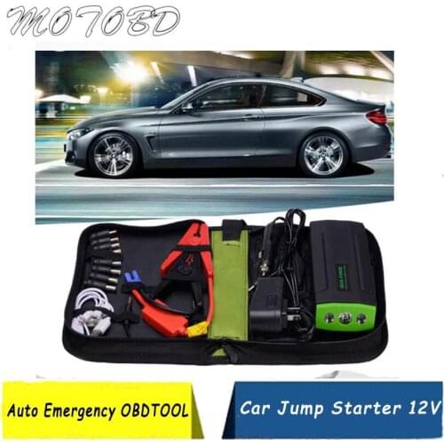 Green Multifunction 30000mAh Car Jump Starter Mini Emergency Charger Battery Booster Power Bank Jump Starter for Car Phone