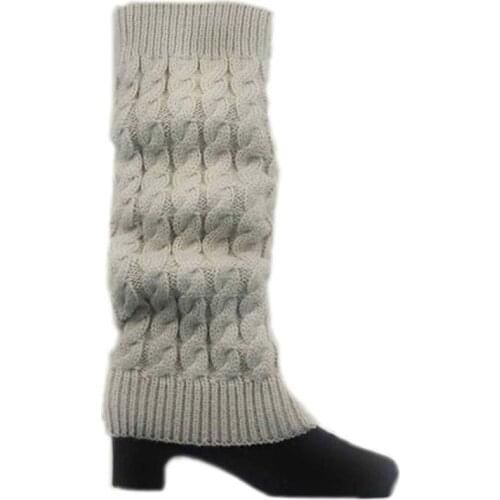 Women Winter Knit Crochet Warm High Knee Boot Socks Slouch Leg Warmers