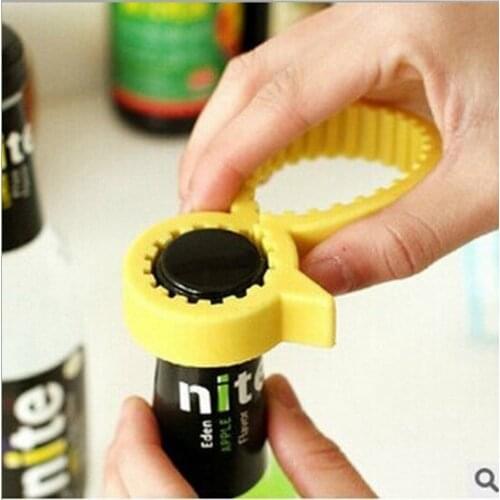 1PC Silicone Small Yellow Duck Multi-Function Jars/Bottles Opener Kitchen Tool Beer Opener KW 033