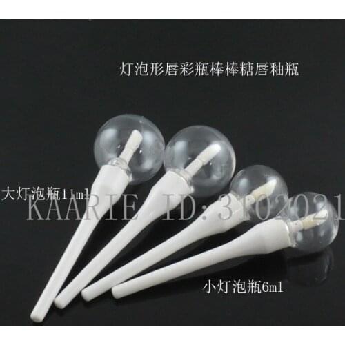 10/30/50/100pcs 6ml/11ml Empty Makeup DIY Lip Gloss Bottle Light Bulb Lip Gloss Tube Lollipop Clear Labial Glair Bottle
