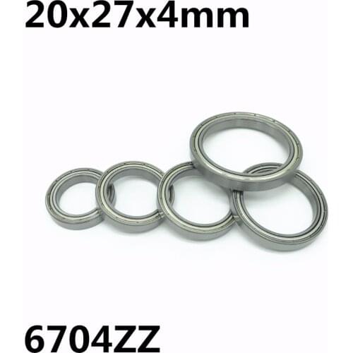 10pcs 6704ZZ The high quality of ultra-thin deep groove ball bearings 20x27x4 mm 61704ZZ 6704 6704Z