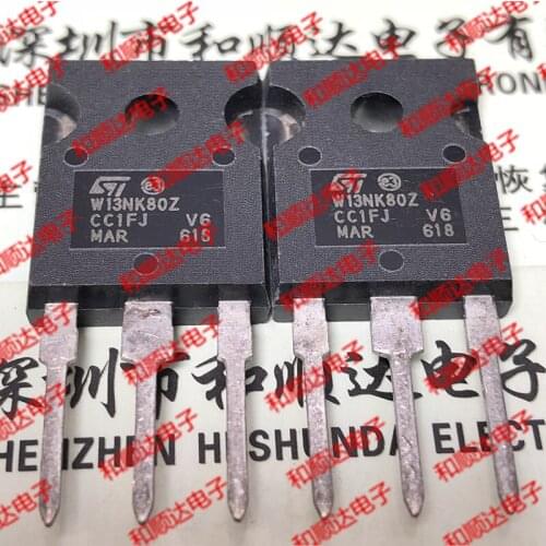 10pcs/lot W13NK80Z STW13NK80Z New stock TO-247 800V 12A