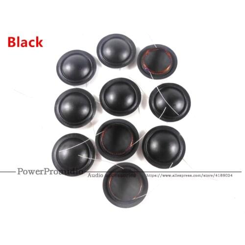 10pcs 19.4mm 20.4mm 25.5mm 28mm Tweeters Voice Coil 8ohm Black Silk Dome