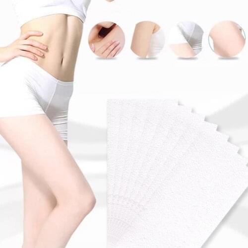 100/300pcs Professional Wax Strips Hair Cotton and Non Woven Fabric Removal Nonwoven Professional Dehairing Paper Wax Papers
