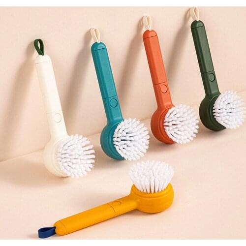 2 In 1 Multifunctional Fruit Vegetable Cleaning Brushes Peeler Fruit Knife Household Cleaning Supplies Kitchen Tools