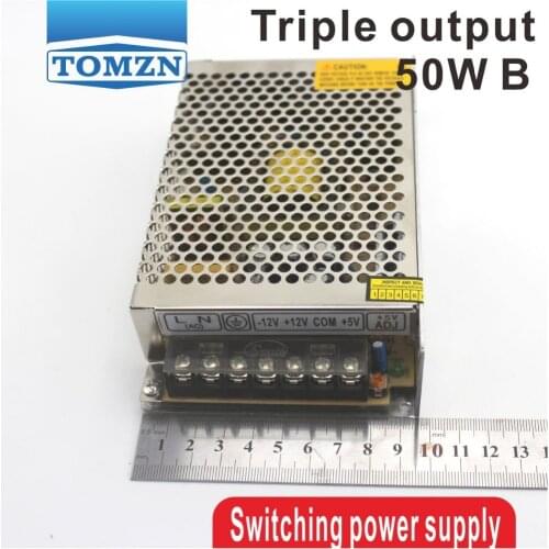 50W Triple output 5V 24V -12V Switching power supply smps AC to DC