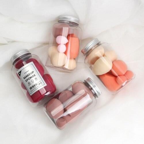 8PCS/Box Makeup Puff Sponge Set Dry&Wet Use Foundation Powder Blush Cosmetic Sponges Women Make Up Tools with Storage Box