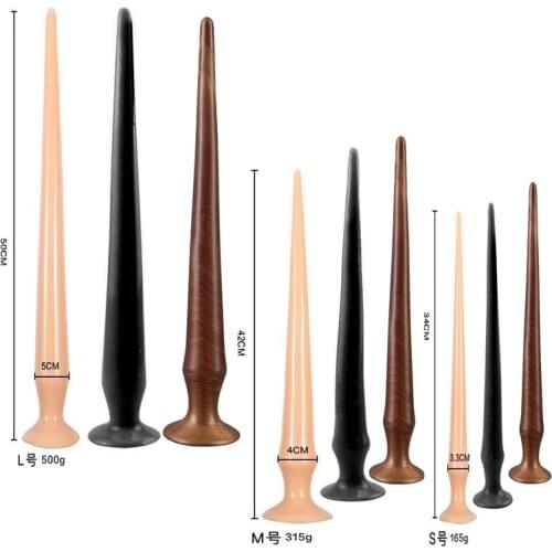 New Long Anal Plug In-Depth Vagina Anal dilator G spot Stimulator Prostata Massage Bdsm Anus Expander Couple Masturbator Sex Toy