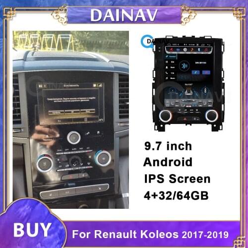 Vertical Screen Car GPS Navigation For Renault Koleos 2017 2018 2019 Radio Multimedia Stereo Player