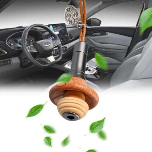 Mandolin style Car Hanging Perfume Pendant Fragrance Air Freshener For Essential Oils Diffuser Rosewood Automobiles Ornaments