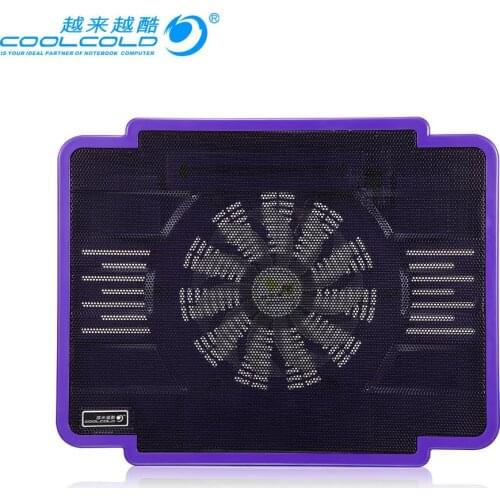 COOLCOLD laptop Cooling Pad Laptop cooler USB Fan Light Notebook stand slide-proof stand Cooler