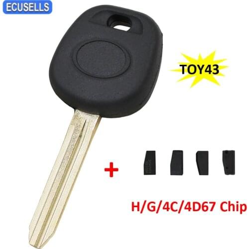 Remote Car Key Transponder Key Ignition H/G/4C/4D67 Chip for Toyota Camry Avalon 4Runner Highlander Solara Sienna Yaris TOY43