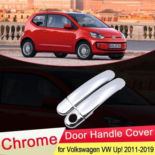 For Volkswagen VW Up! e-Up! 2011 2012 2013 2014 2015 2016 2017 2018 2019 Chrome Door Handle Cover Trim Set Car Accessories ABS