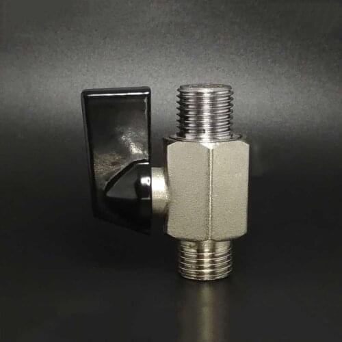1/4" 3/8" 1/2" BSP Male Thread Two Way Brass Mini Ball Valve Air Compressor Valve For Water Oil Air