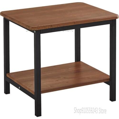 Living Room Small Coffee Table Simple Side Table Corner Table Square Mini Coffee Table Sofa Side Table Bedside Double Tea Table