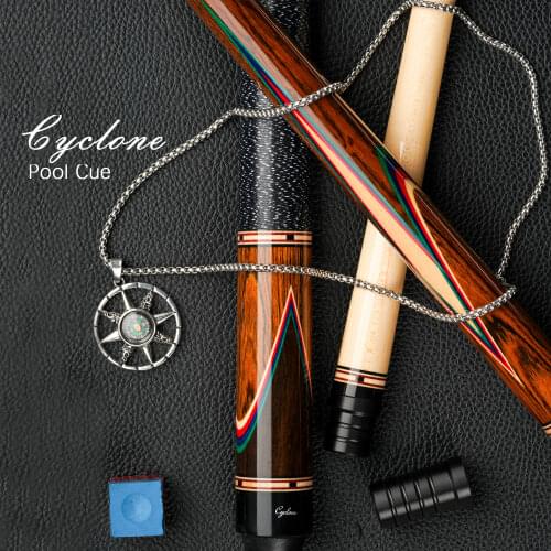 Cyclone-7 Billiard Cue Stick Inlaid Carving Cue 13mm Tip 3*8/8 Radial Pin Handmade Professional Cue By FURY Factory Manufacture