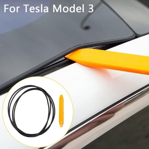 For Tesla Model3 Car wind Noise Reduction Kit Quiet Seal Kit for Tesla Model 3 Accessories Skylight Glass Sealing Strip Model 3