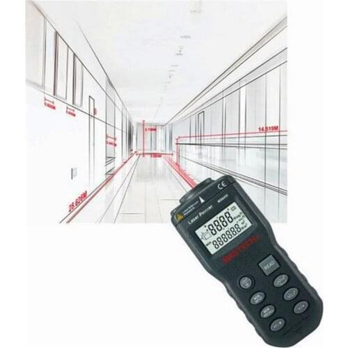 Laser Guide Ultrasonic Range Finder Laser Distance Meter Laser Rangefinder Length Area Volume Measurer