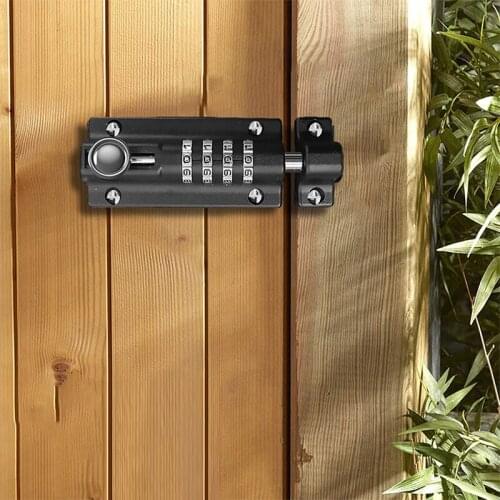 Metal Password Bolt Lock Wooden Door Password Lock Gate Bolt Door Buckle Outdoor Zinc Alloy Password Bolt
