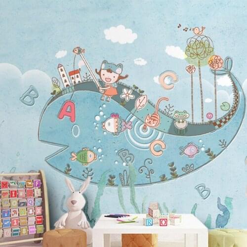 Papel Decorativo Para Pared 3d Wall Papers Home Decor Kids Room Customized Wallpaper for Walls 3 D Wall Murals Landscape