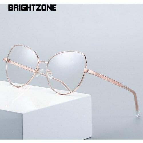 New Metal Anti Blue Light Glasses European And American Fashion Butterflystyle Leg Cross Border Flat Lens Female Oculos De Grau