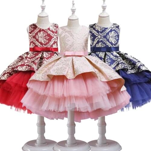 2020 Baby Girl Wedding Dress For Girls Clothes Kids Cosplay Autumn Costume Children Halloween Dresses Christmas Party Clothing